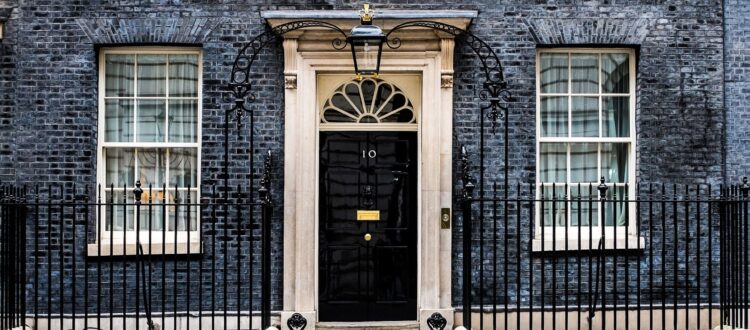 the exterior of 10 Downing Street